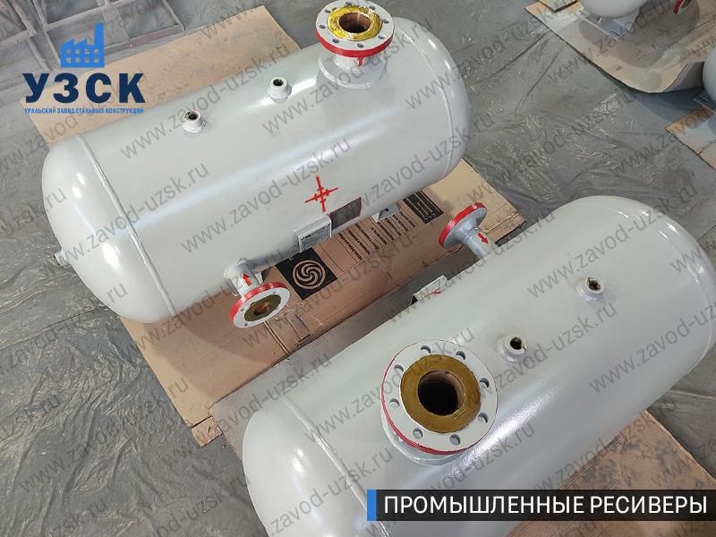 фотография промышленных ресиверовдля газа Калуга